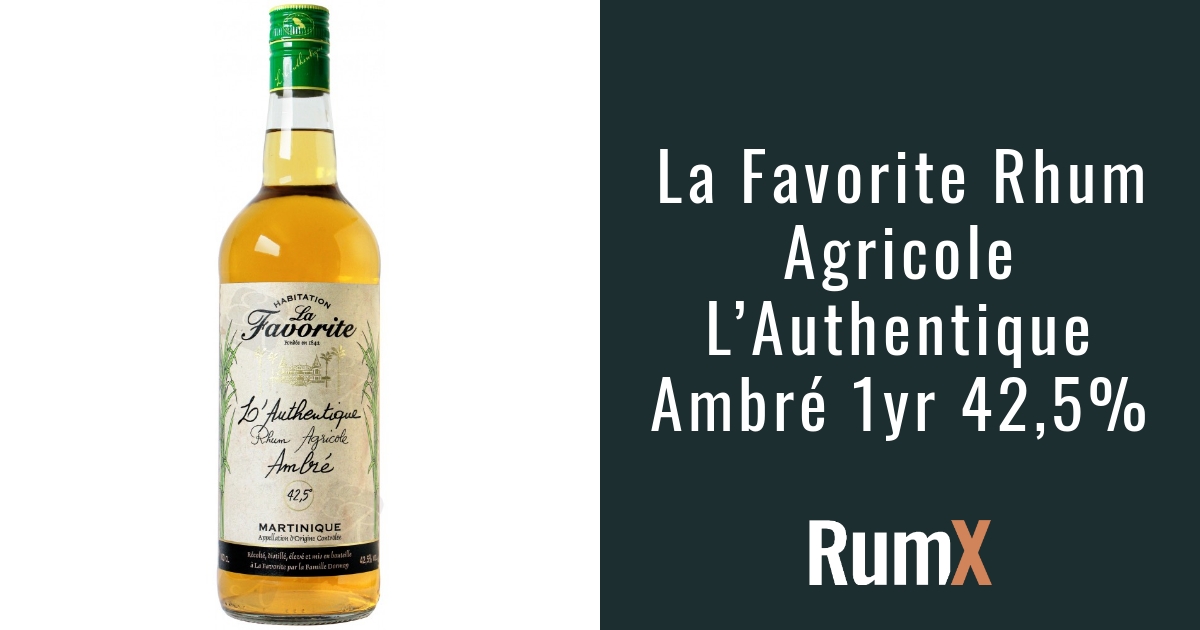 La Favorite Rhum Agricole Vieux Ambre (1L) –