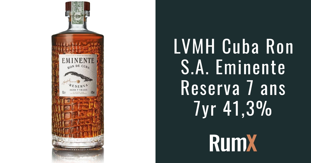 Eminente UK, Eminente, Central Cuban Rum: meet Reserva, aged 7 years  minimum