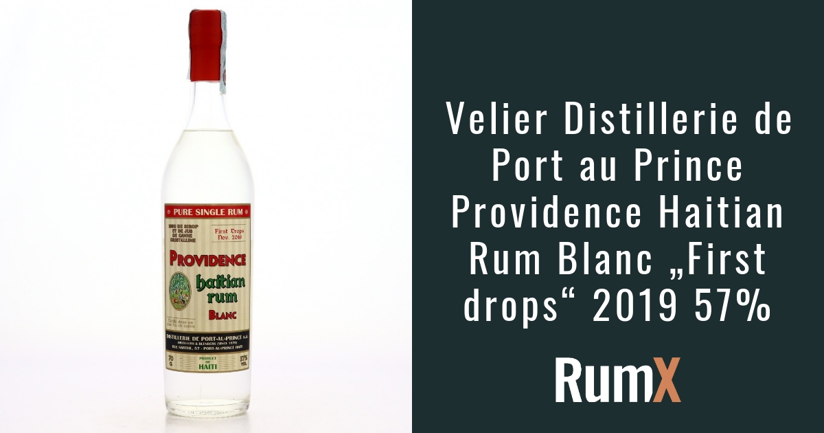 Velier Providence Haitian Rum Blanc „First drops“ 2019 57% | RX7333 | RumX