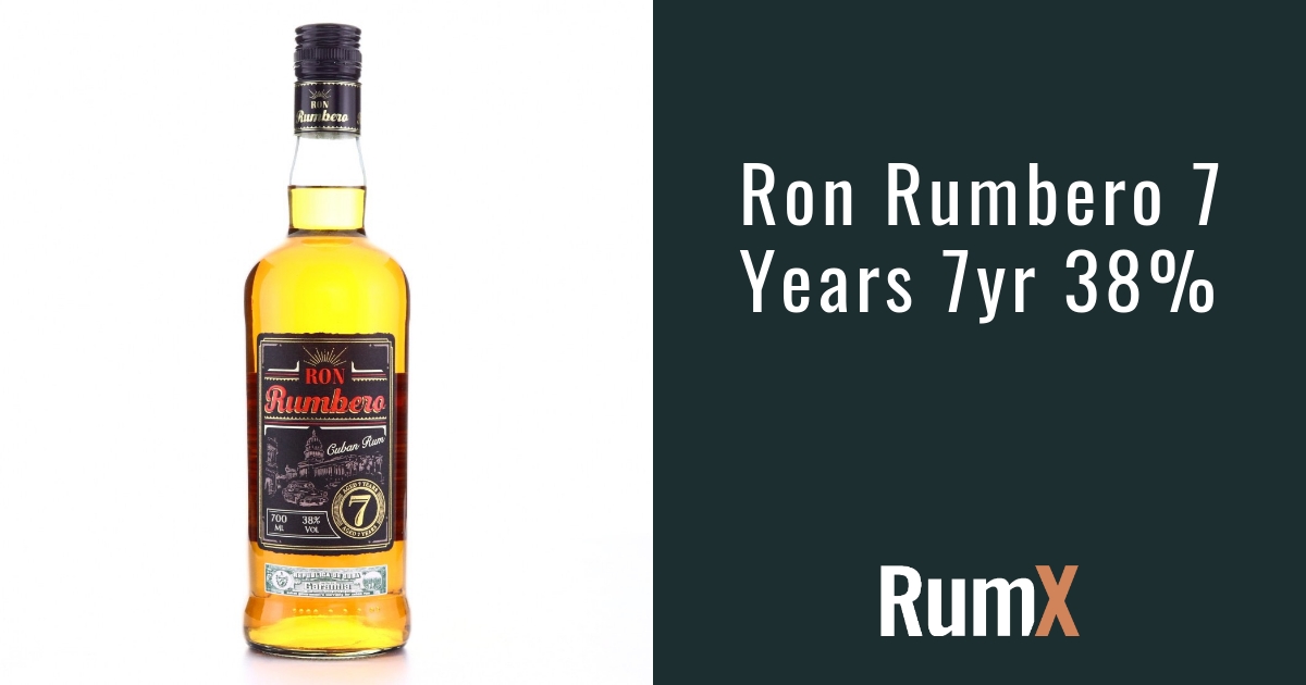 Ron Rumbero 7 Year Mixer Cuban RX1370 - | RumX RumX Rum