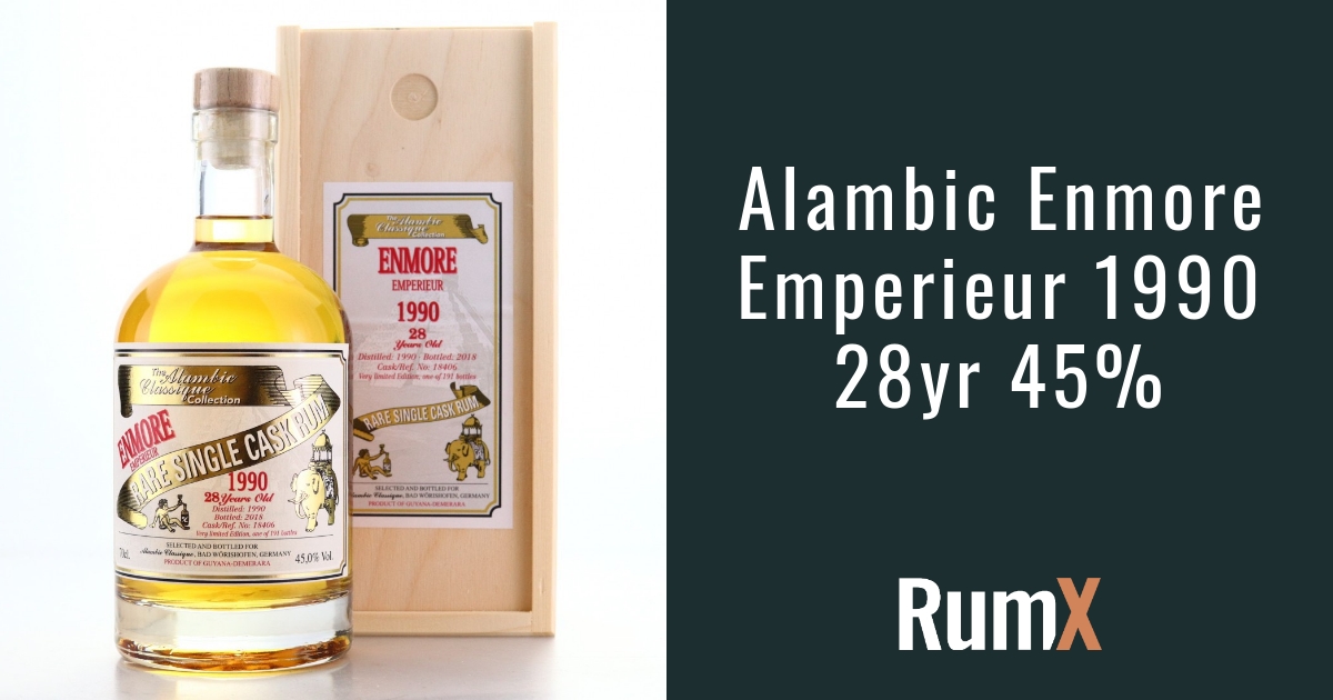 Alambic Enmore Emperieur 1990 28yr 45% | RX1560 | RumX