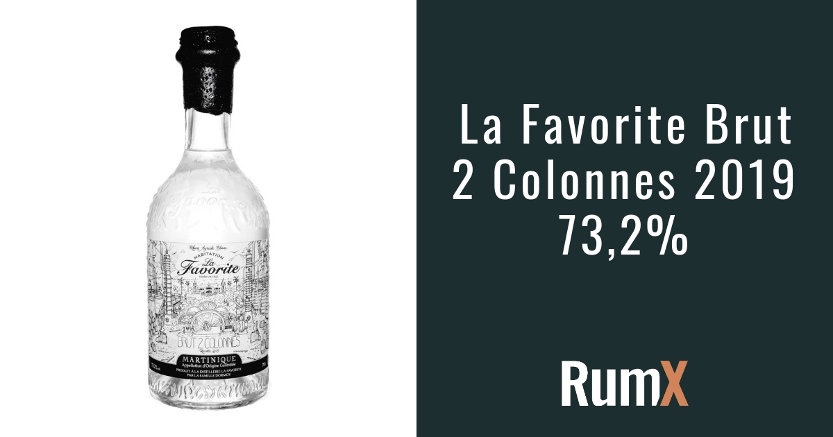 Rhum La Favorite - Brut 2 Colonnes - 2020 - Rhum blanc AOC Martinique