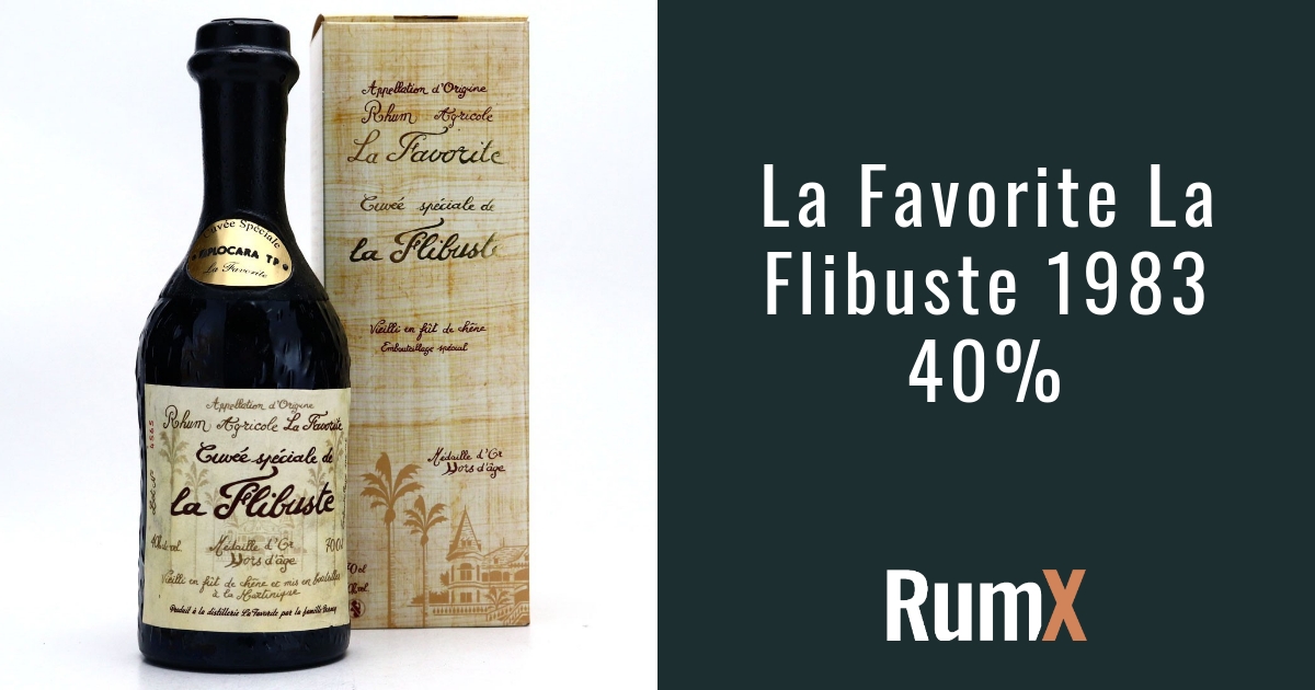 Rhum La Favorite - Cuvée de la Flibuste 1998 40% - La Favorite