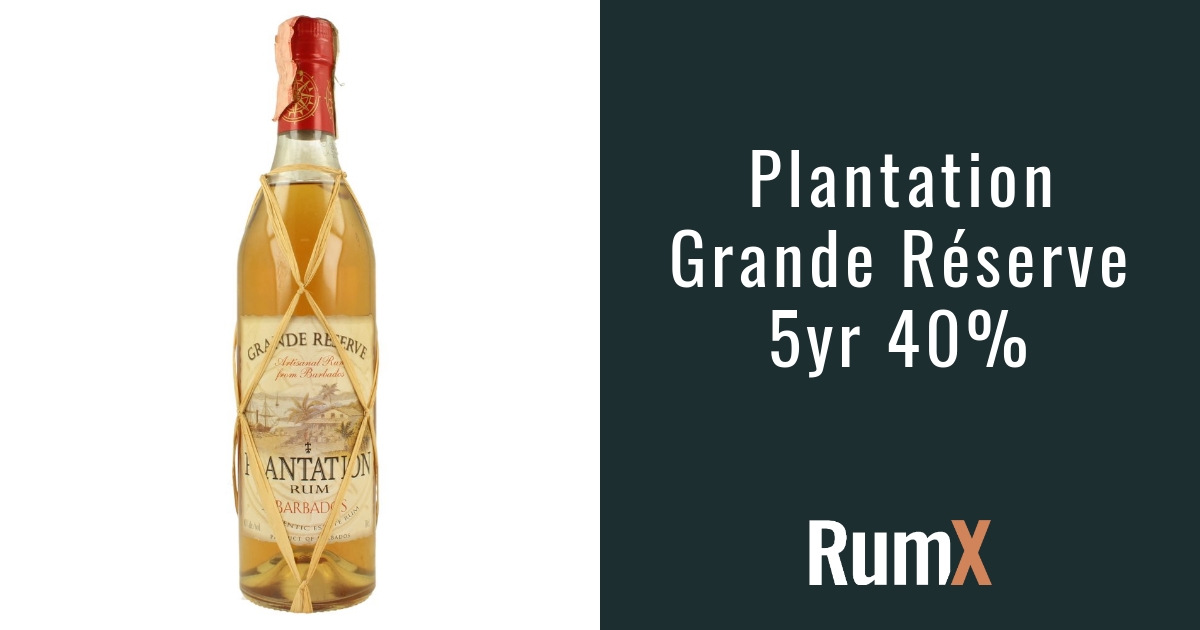RumX 5yr Plantation RX4454 Grande Réserve | 40% |