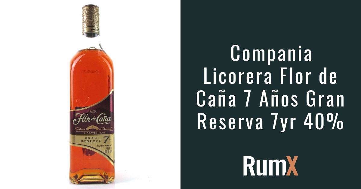 Flor de Caña Reserva 6.3 Años RumX | Rated Rum Gran RX437 7 