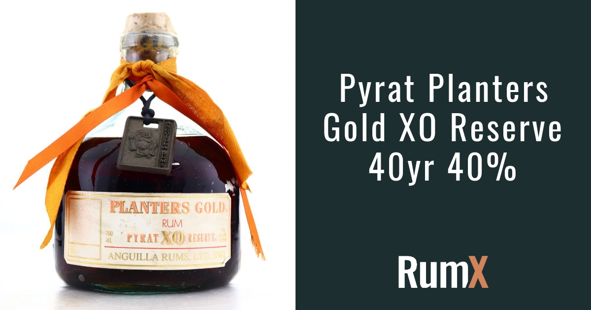 Pyrat Planters Gold XO Reserve 40yr 40% | RX5092 | RumX