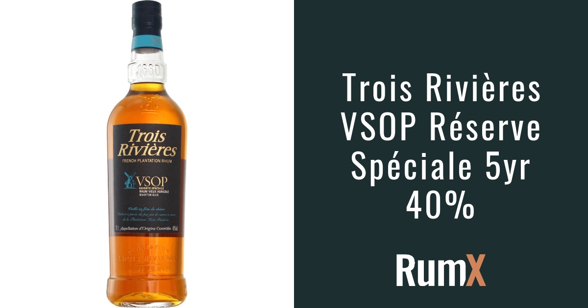 TROIS RIVIERES VSOP Rhum Martinique Coffret 2 verres - 70cl - 40°vol