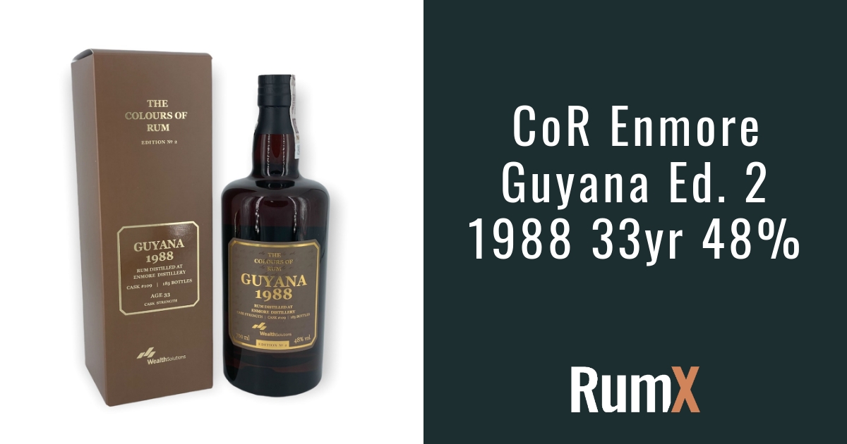 CoR Enmore Guyana Ed. 2 1988 33yr 48% | RX12832 | RumX