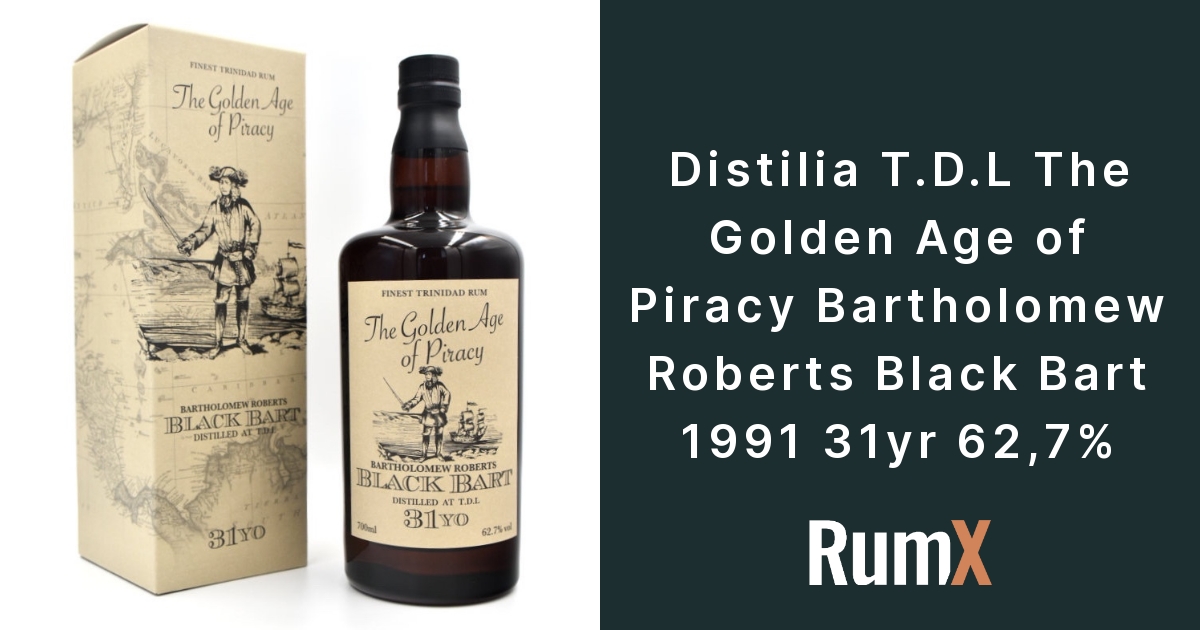 Distilia T.d.l The Golden Age Of Piracy Bartholomew Roberts Black Bart 