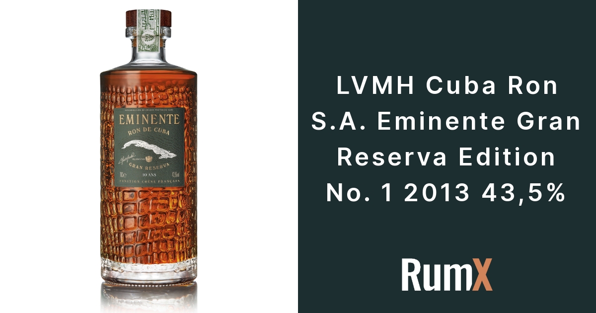 Eminente 10 Years Ron de Cuba Gran Reserva Rum 